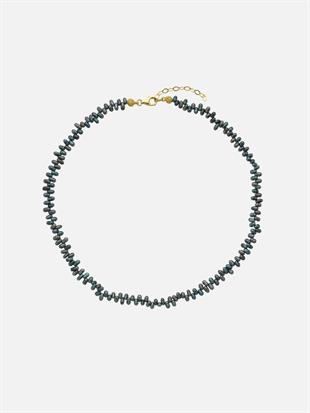 Triton Asymmetric Black Pearl Necklace