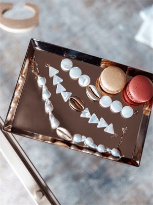 Triangle Mother of Pearl Shell Bracelet