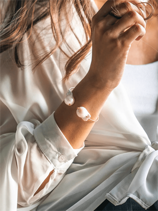 Victt Baroque Pearl Cuff Bracelet