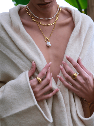 Yao Barok İncili Zincir Kolye