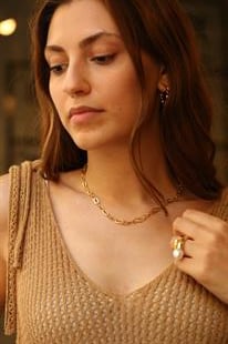 Zincir Kolye Desenli