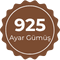 925 ayar gümüş rozeti