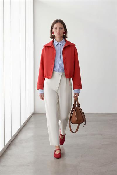 Kısa Düğmeli Oversize Trençkot