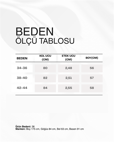 Krem Yarasa Kol Kısa Trençkot
