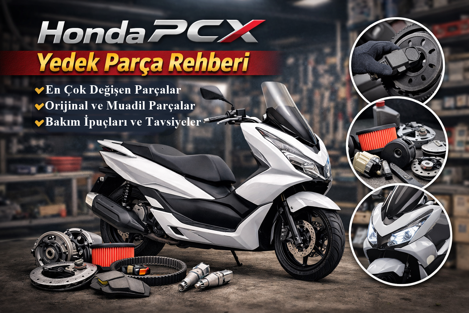 Honda PCX Yedek Parça Rehberi: En Çok Değişen Parçalar ve Bakım Önerileri