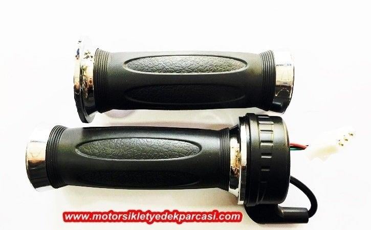 ELEKTİRİKLİ BİSİKLET GAZ KOLU TAKIM (NİKEL)