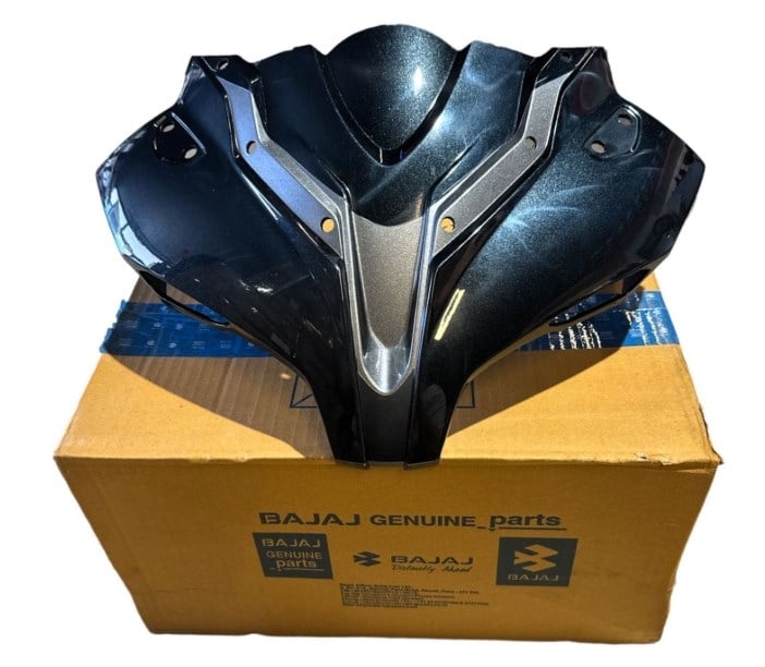 BAJAJ PULSAR RS 200 KAFA GRENAJI - FAR MUHAFAZASI - SİPERLİK SİYAH-GRİ 56DT65B1 ORİJİNAL