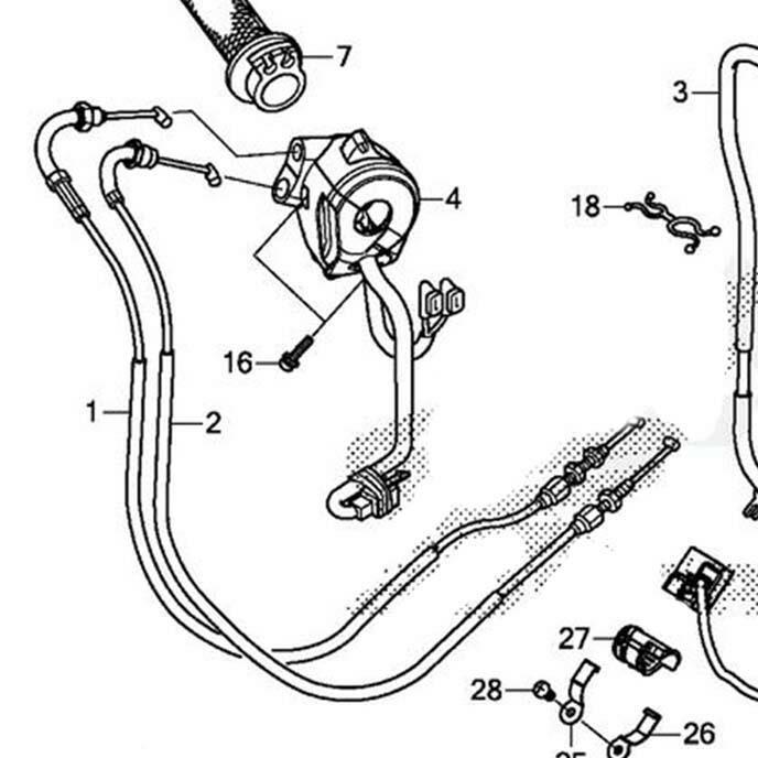 CRF 250 GAZ HALATI 2 ORJİNAL