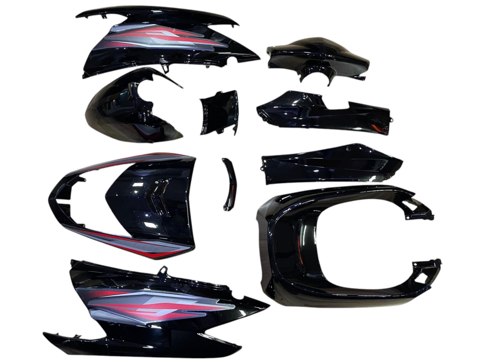 HONDA BEAT KAPORTA SETİ SİYAH (GRENAJ SETİ)