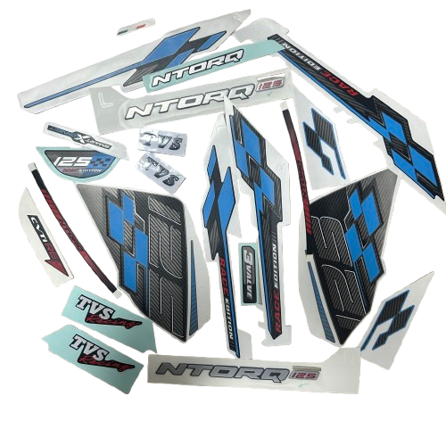 Tvs Ntorq 125 Arma Sticker Amblem Yazı Seti Mavi Orijinal