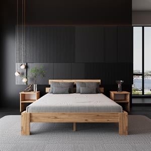 Lotus Atlantik Mdf Karyola |Tek Ve Çift Kişilik Yatak Uyumlu, Kolay Kurulum