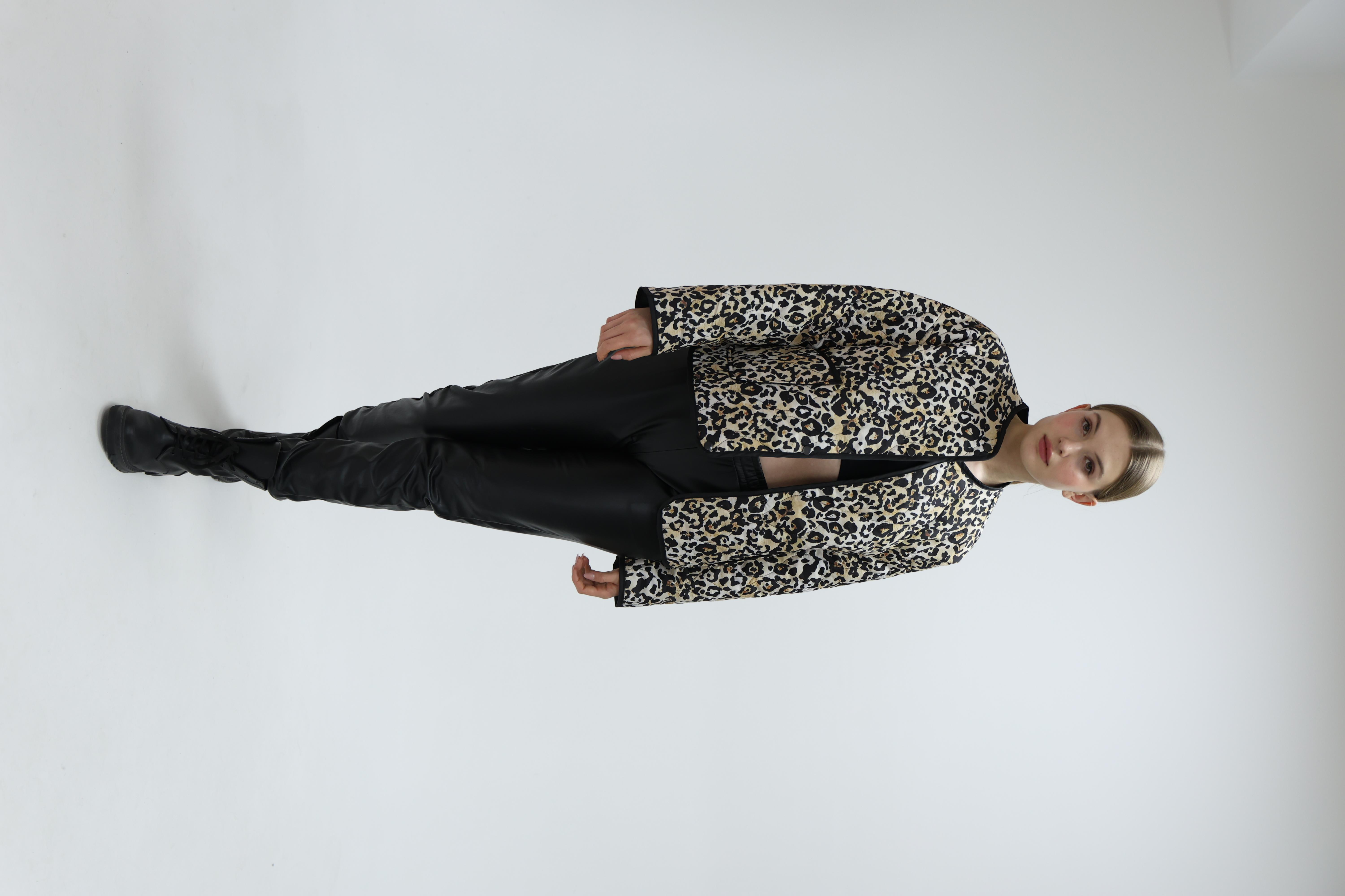 LEOPARD CEKET SİYAH