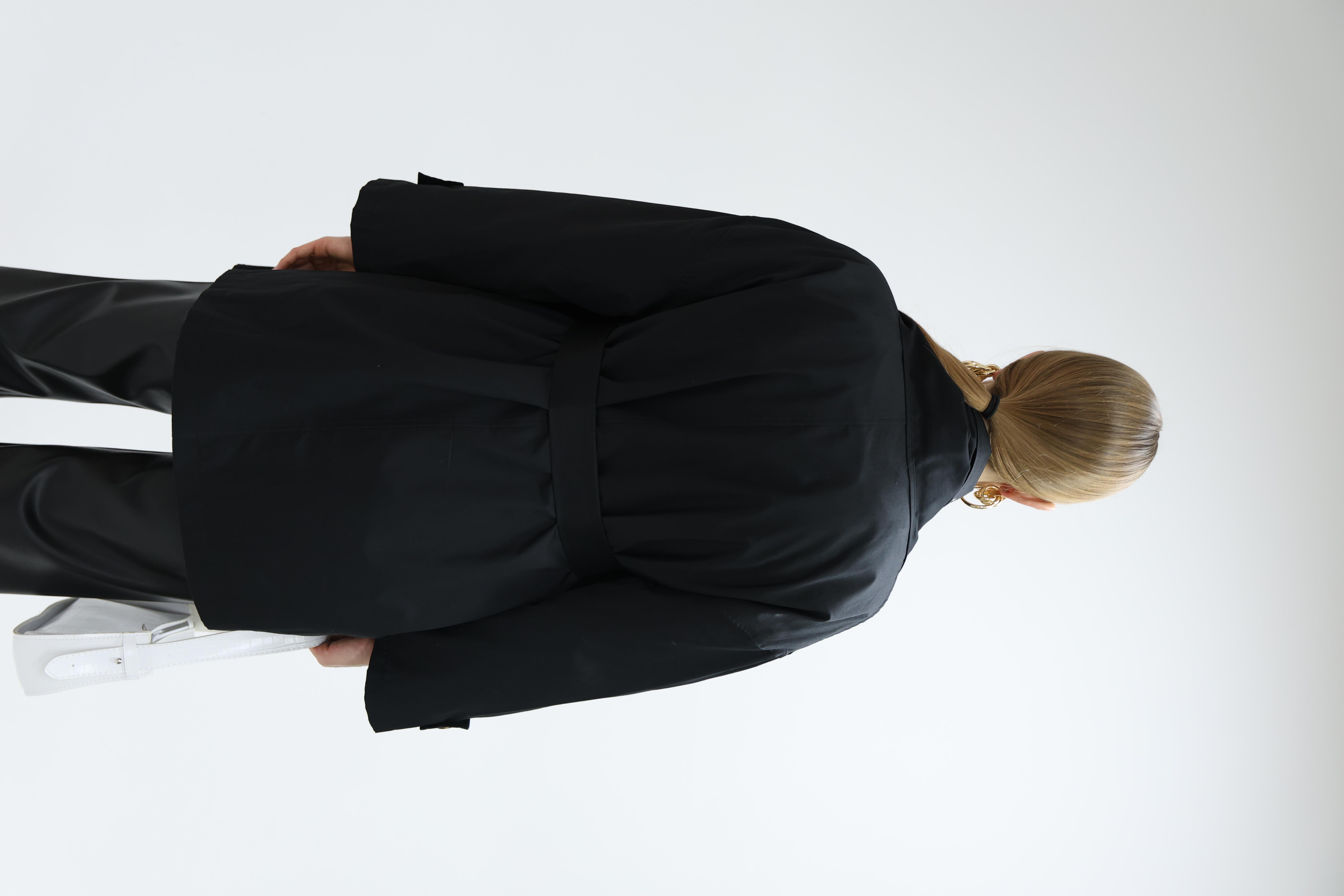 MONACO TRENCHKOT SİYAH