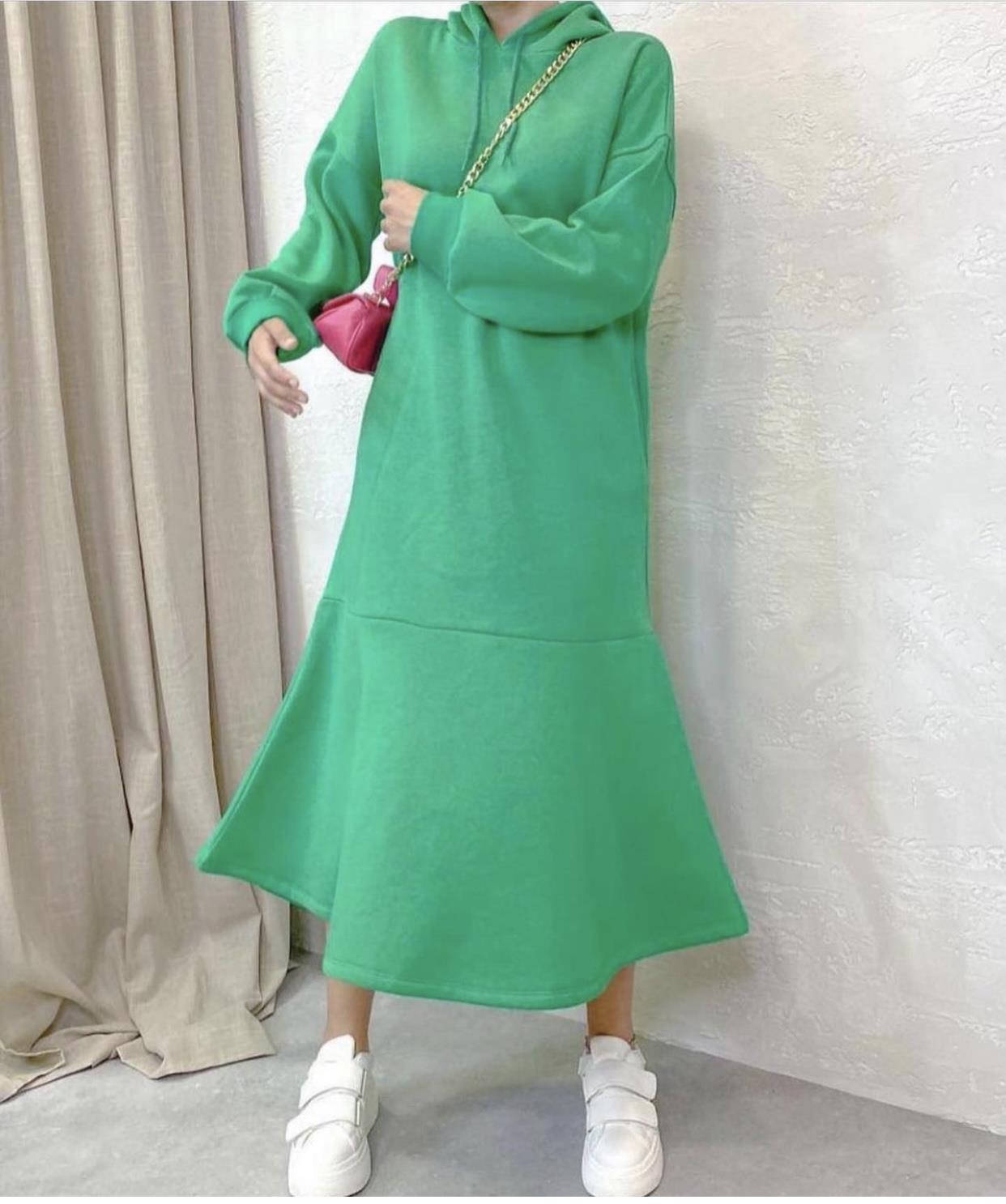 diğer KAPÜŞONLU ELBİSE BENETTON