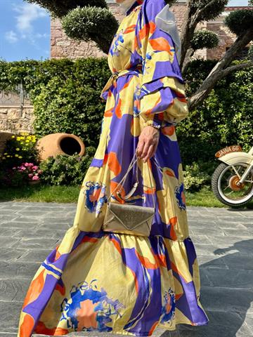 SATEN FLOWE DRESS SARI