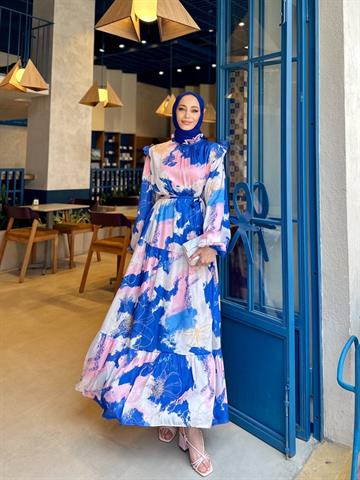 LUXURY SATEN MAVİ MAVİ