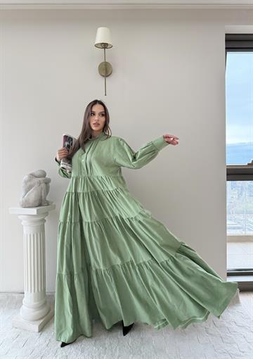 MAGNOLİA ELBİSE VİZON ÇAĞLA