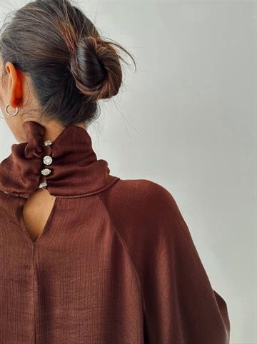 BALON KOL SATEN GÖMLEK ÇİKOLATA