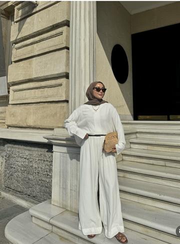 GARDENİA TAKIM İNDİGO EKRU