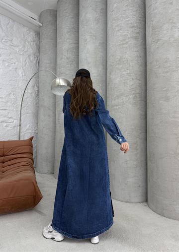 DENİM DRESS MAVİ