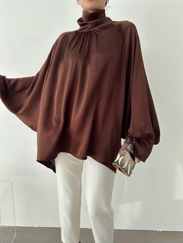 BALON KOL SATEN GÖMLEK ÇİKOLATA