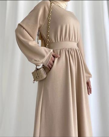 SEBA ELBİSE KREM KREM