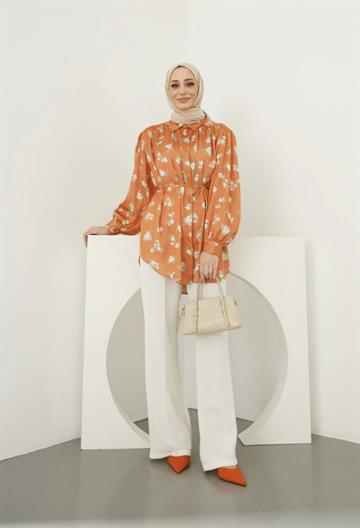 SATEN ORANGE GÖMLEK ORANGE ORANGE