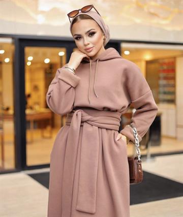 POLAR ELBİSE COFFE COFFE