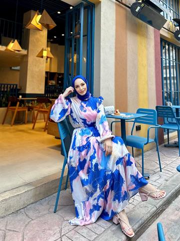 LUXURY SATEN MAVİ MAVİ