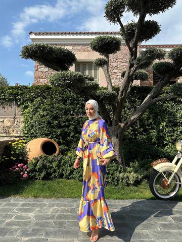 SATEN FLOWE DRESS SARI