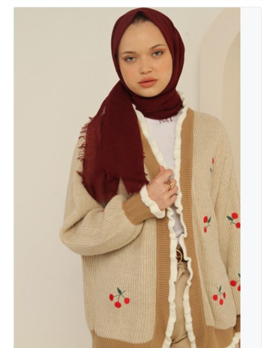 MODESTOSCARFS BÜRÜMCÜK ŞAL BORDO