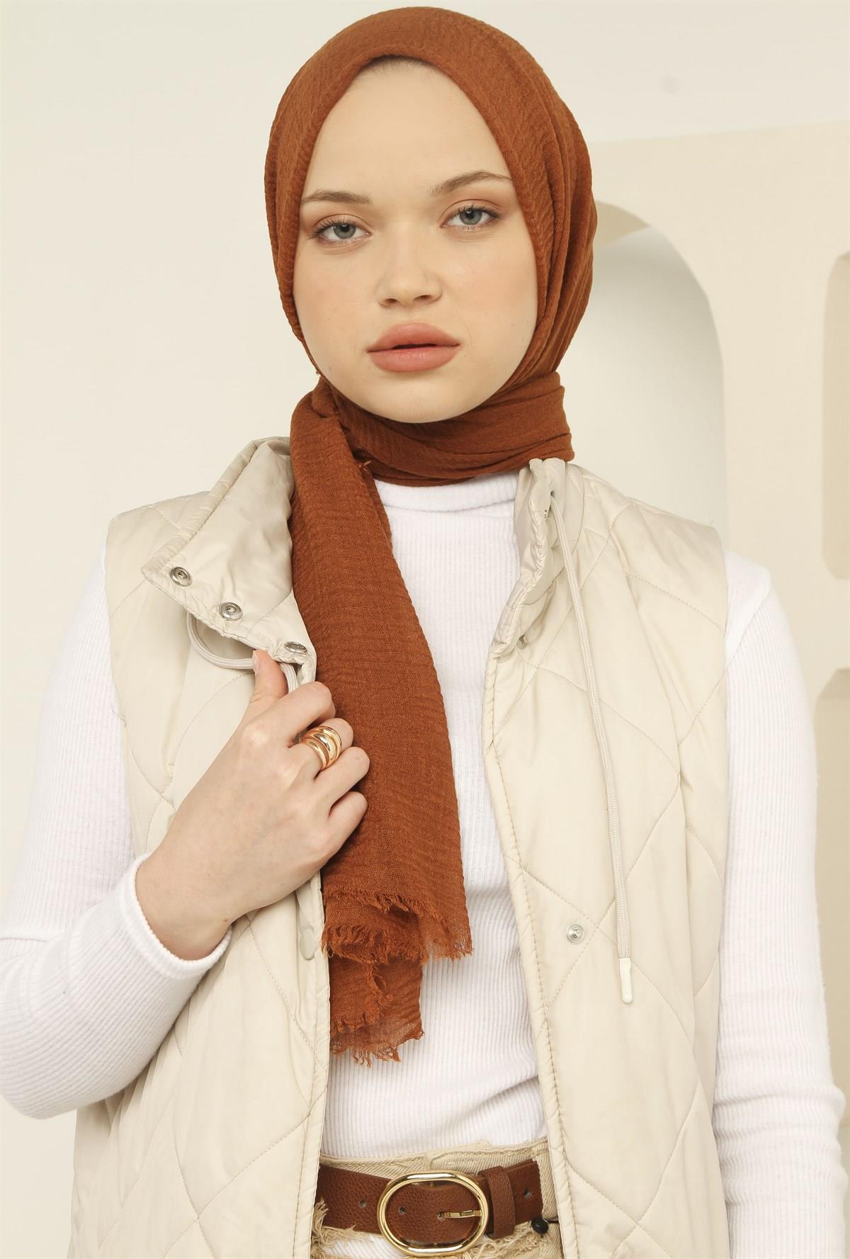 MODESTOSCARFS BÜRÜMCÜK ŞAL TABA