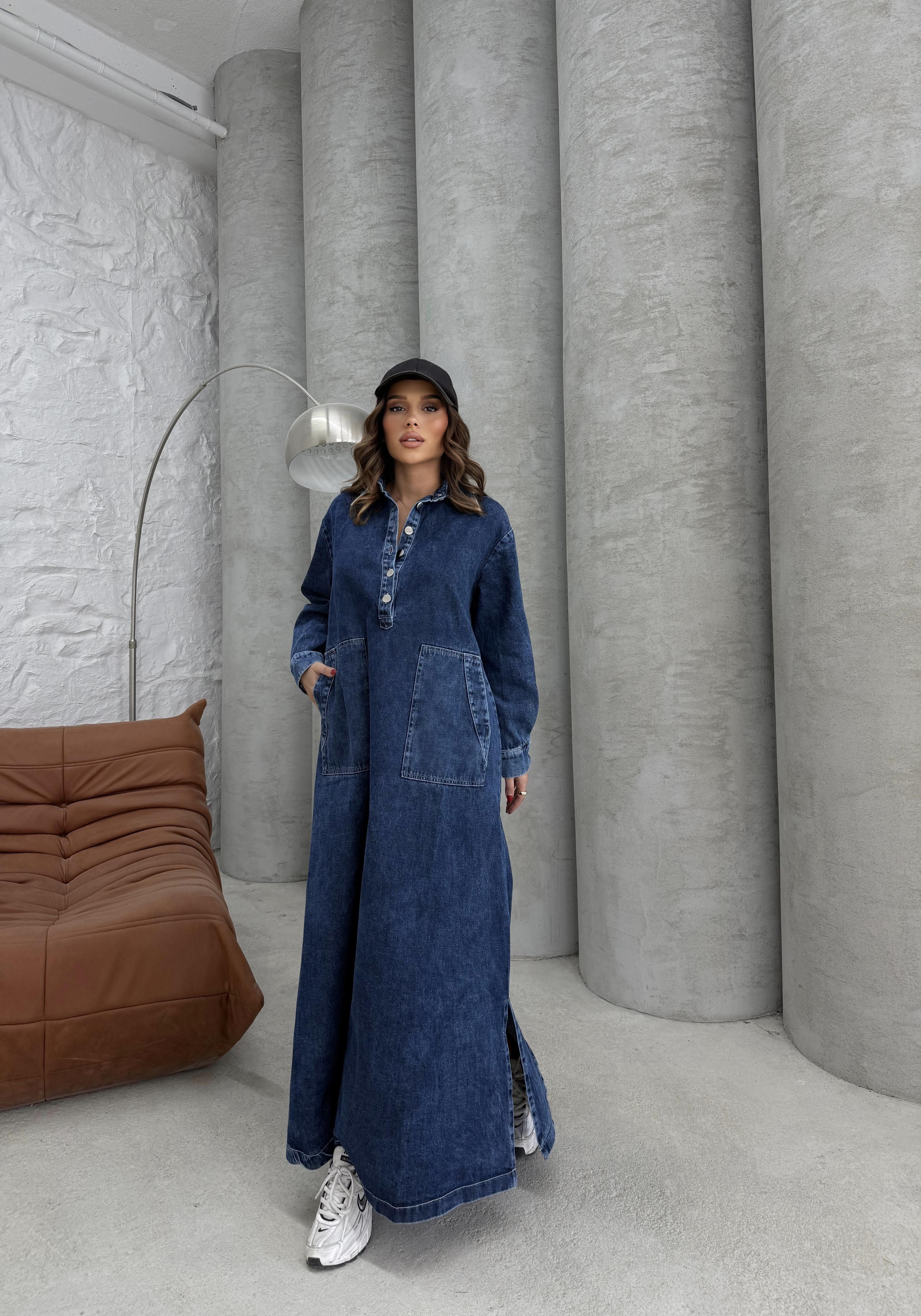 MODESTO DENİM DRESS MAVİ