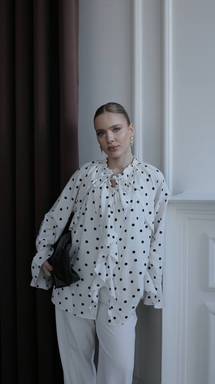 MODESTO polkadot gömlek