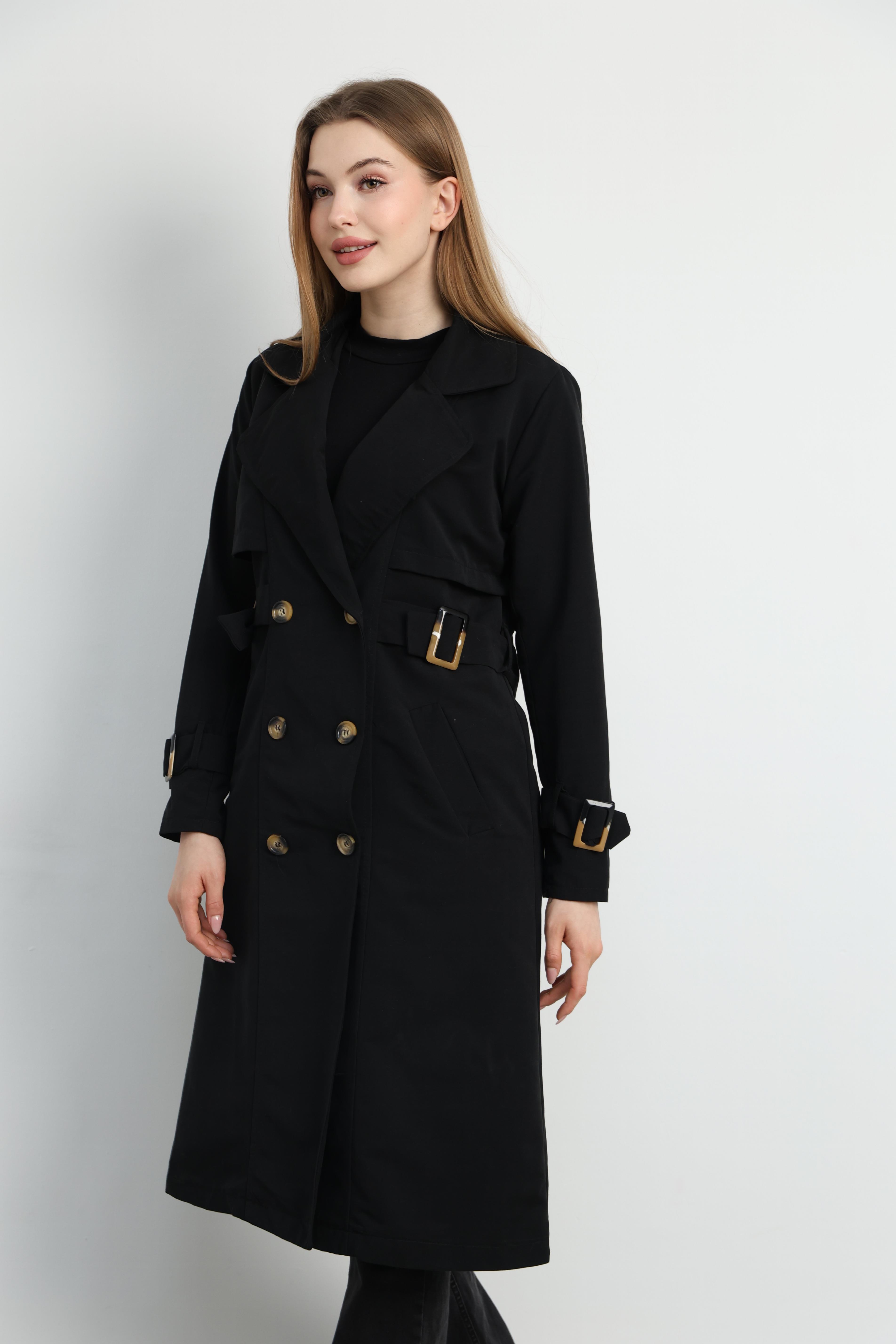 MODESTO TRENCKOT SİYAH