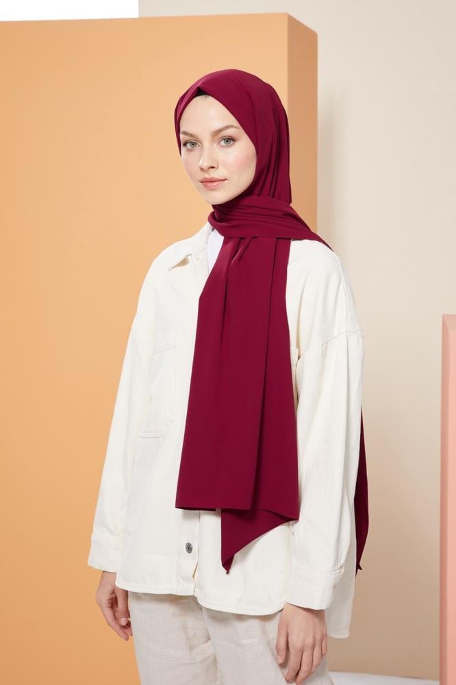MODESTOSCARFS MEDİNE İPEĞİ ŞAL BORDO