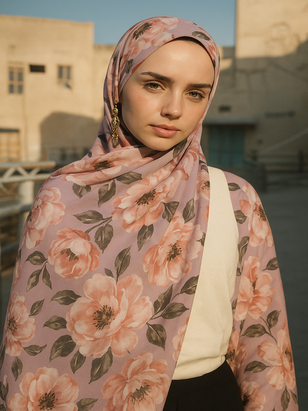 MODESTOSCARFS ROSE COTON ŞAL KREM