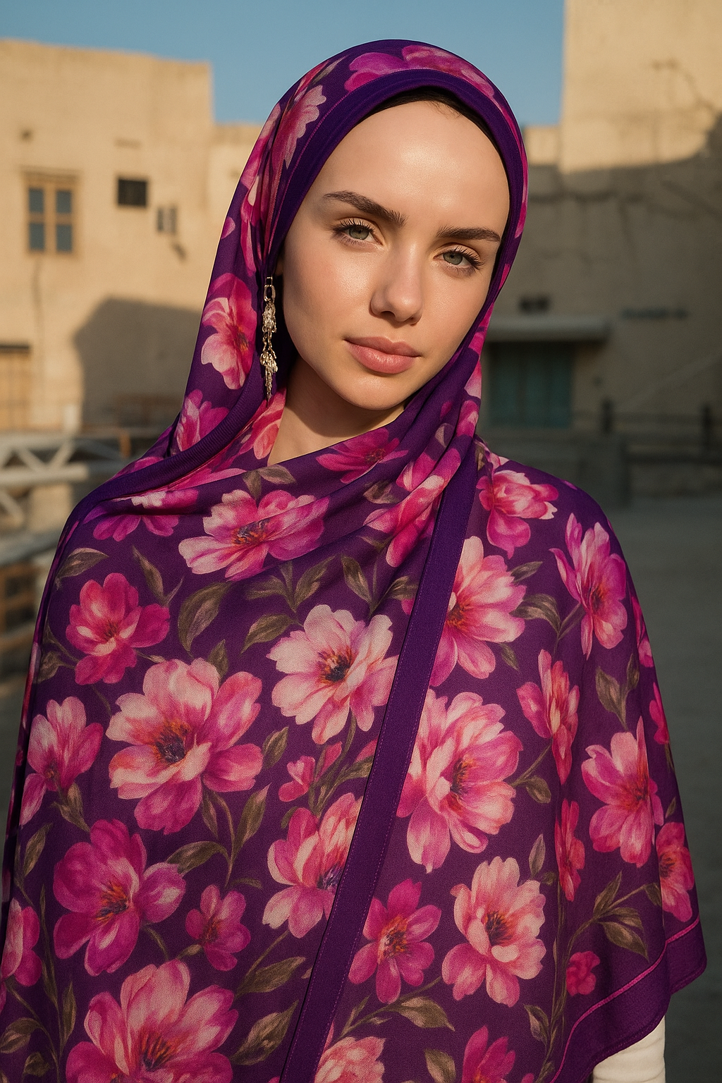 MODESTO ROSE COTON ŞAL PEMBE