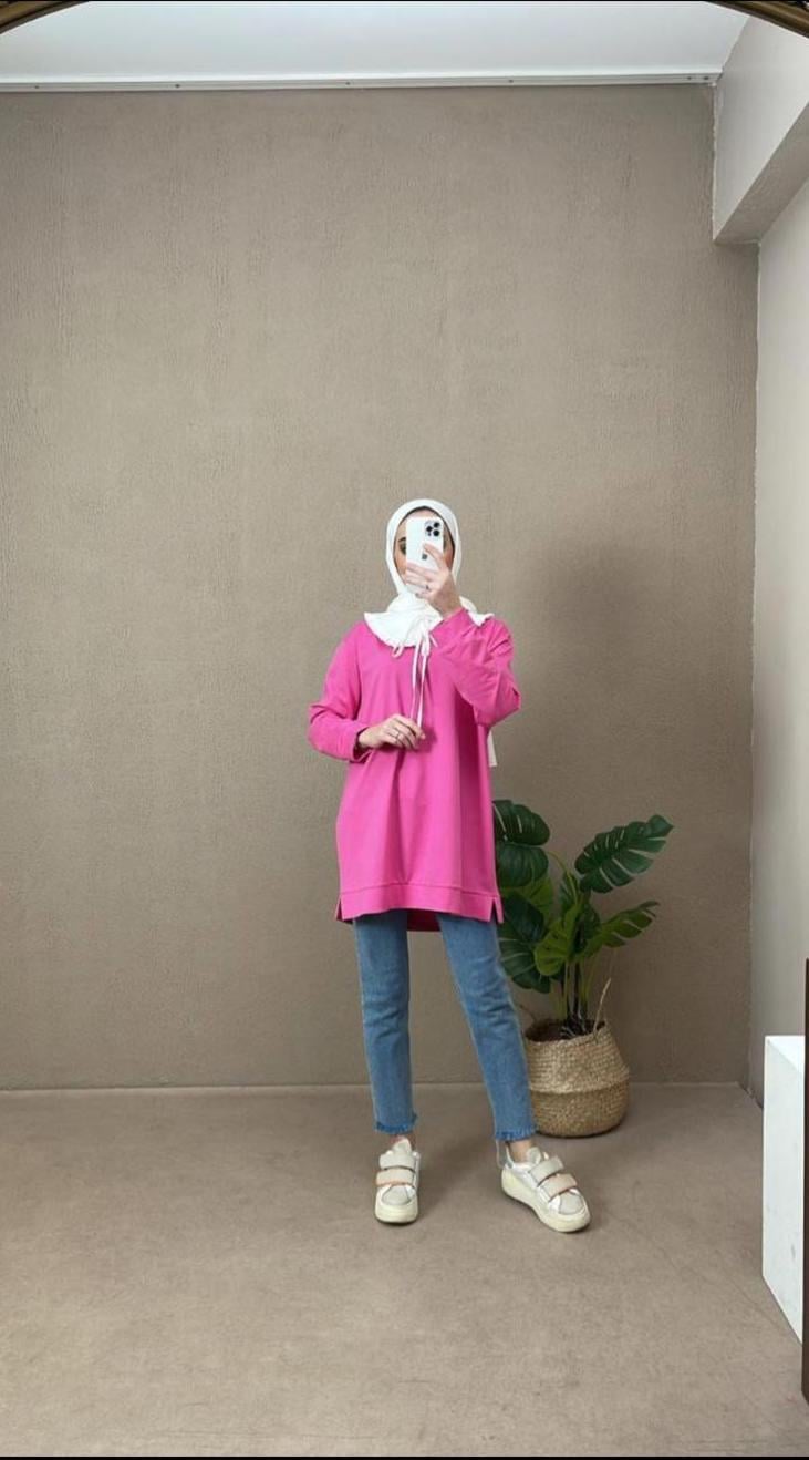 diğer BEBE YAKA SWEAT PEMBE