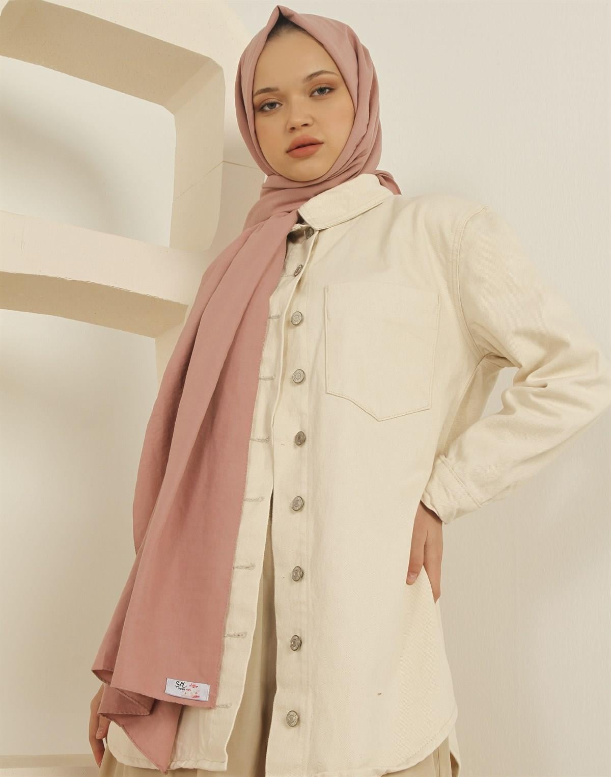 MODESTOSCARFS CASUAL ŞAL PUDRA PEMBE