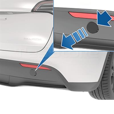 Tesla Model Y Arka Tampon Çeki Demiri Kapağı