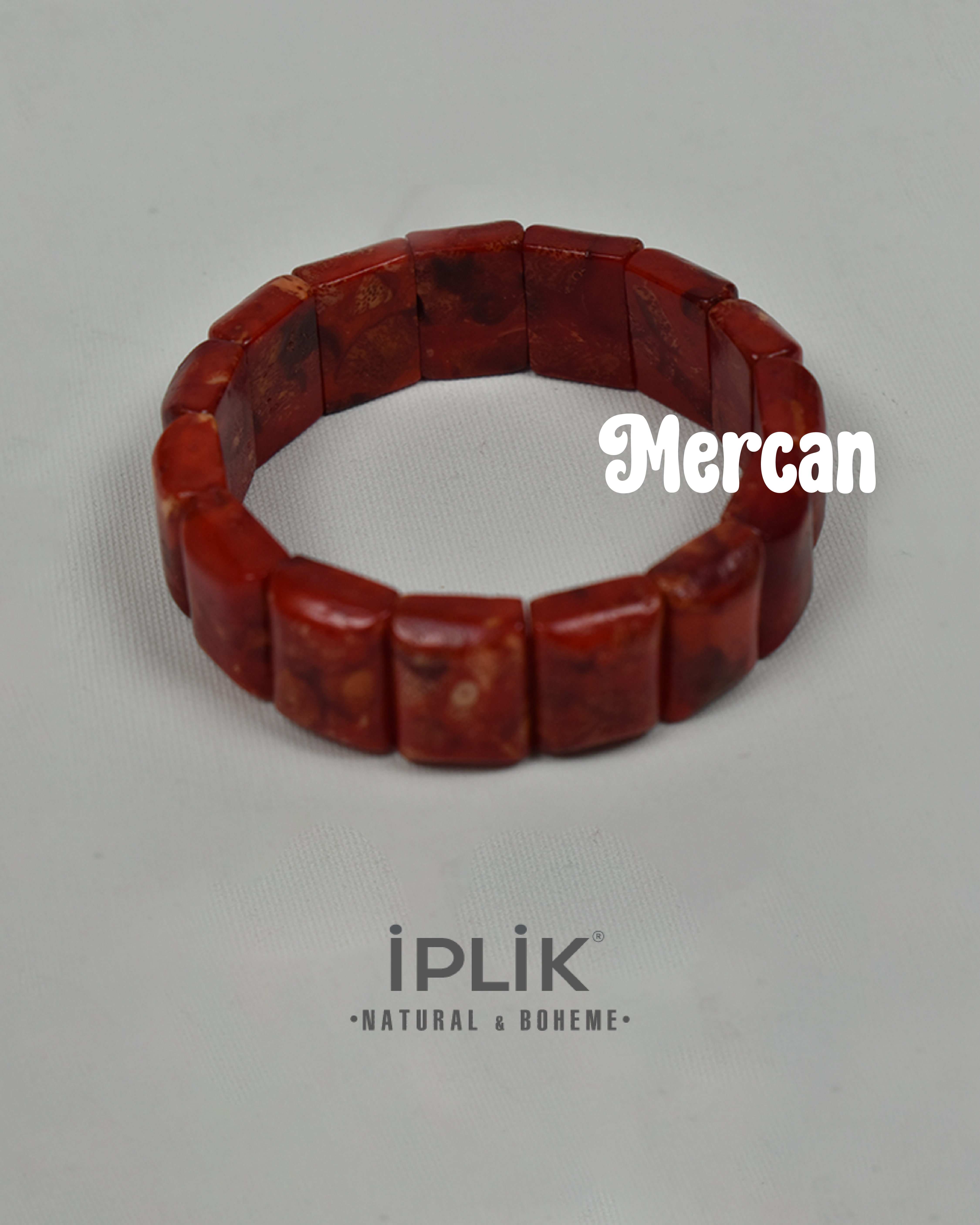 Kadın Kırmızı Mercan Doğal Taş Bilezik 