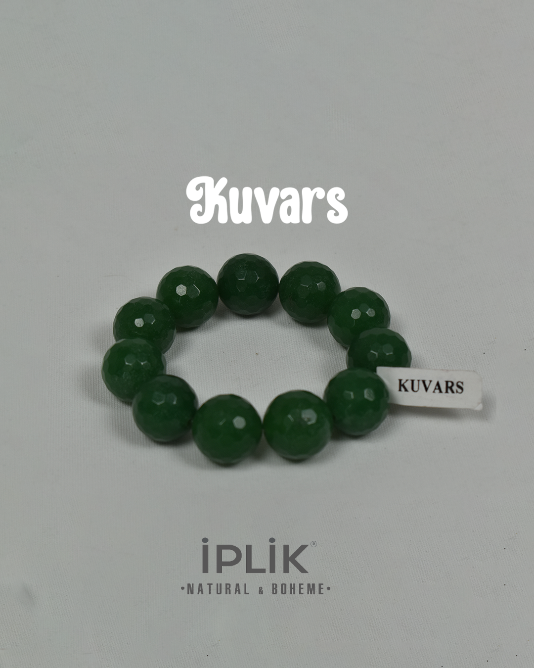 Kadın Yeşil Kuvars Doğal Taş Bilezik