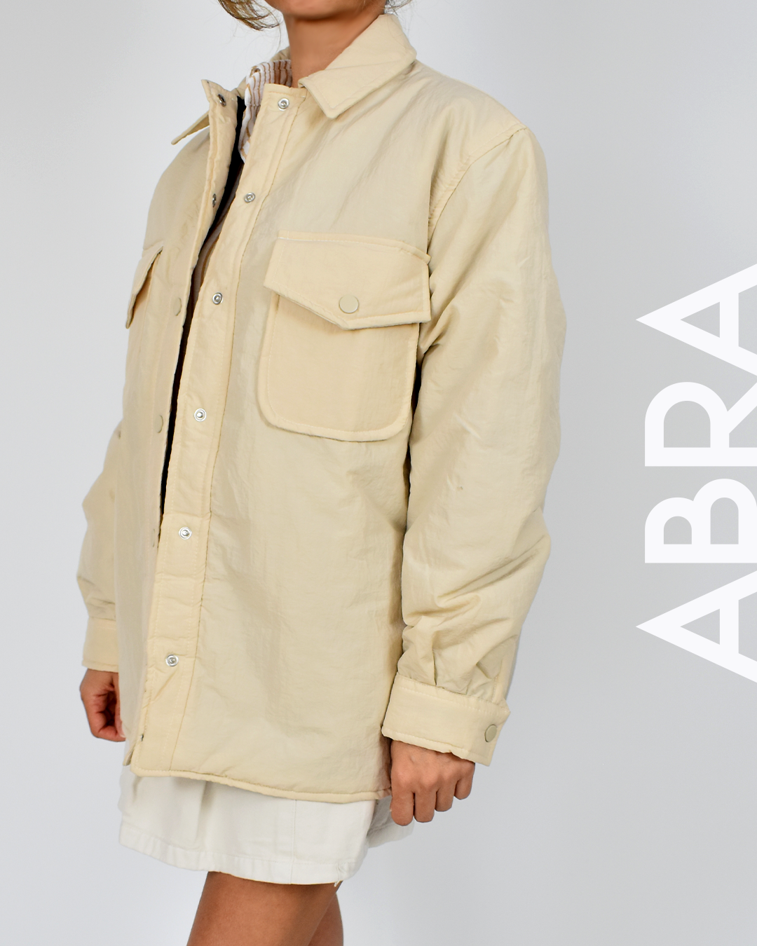 Kadın Ekru Hafif Mont