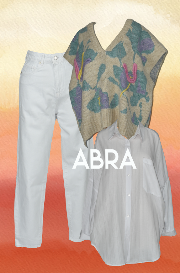 Kadın Ekru Süeter Kombini