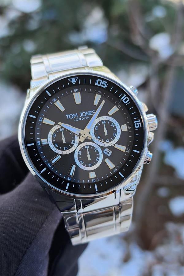Tom Jones TJ-1276 Orjinal 2 Yıl Garanti Metal Kordon Erkek Kol Saati