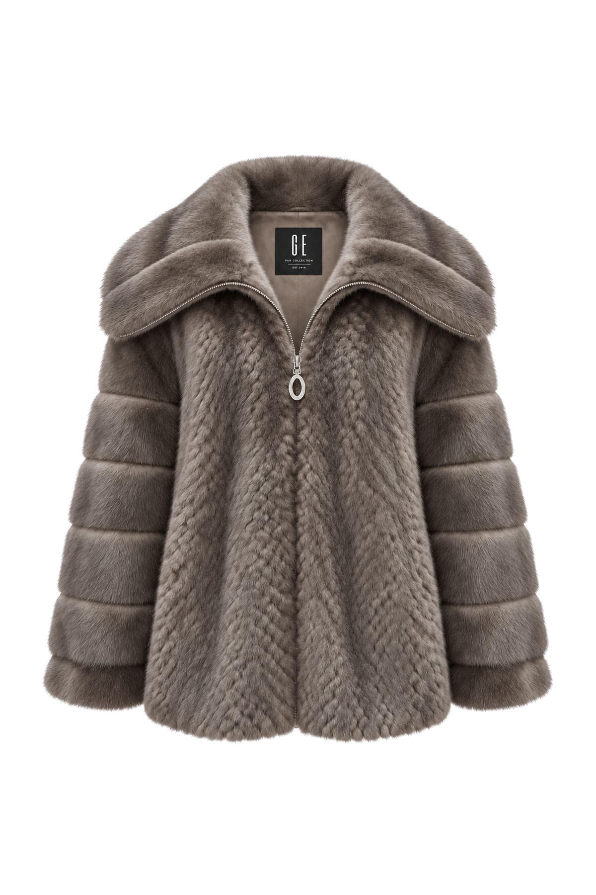 Vizon Balıksırtı Angora Kürk
