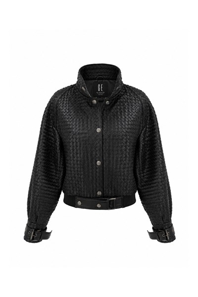 Siyah %100 Deri Bomber Ceket