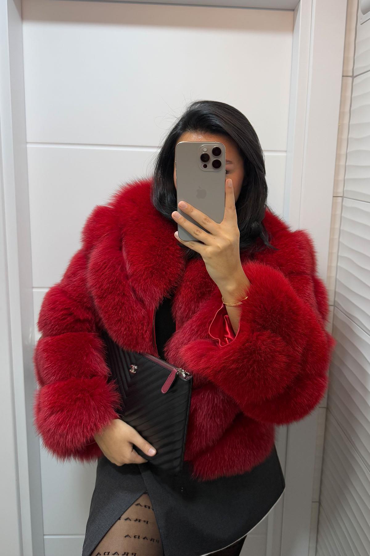 Kırmızı Kazuka Zig Kürk