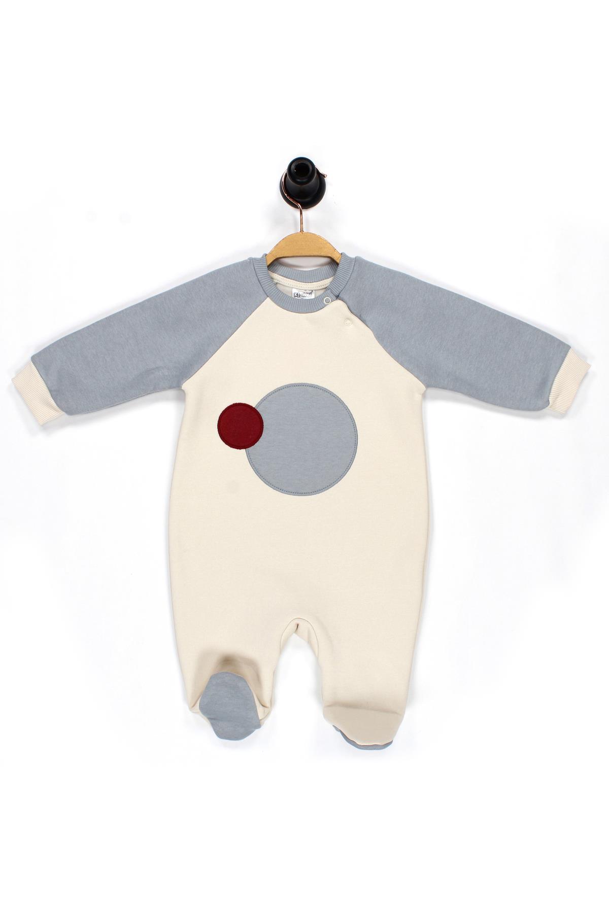 Reglan Kol 3 İplik Patikli Bebek Tulum